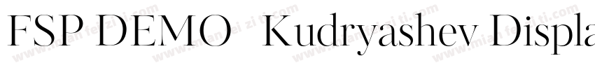 FSP DEMO   Kudryashev Display Regul字体转换